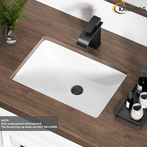 KARAMAG sink atop bathroom vanity shown in real home setting