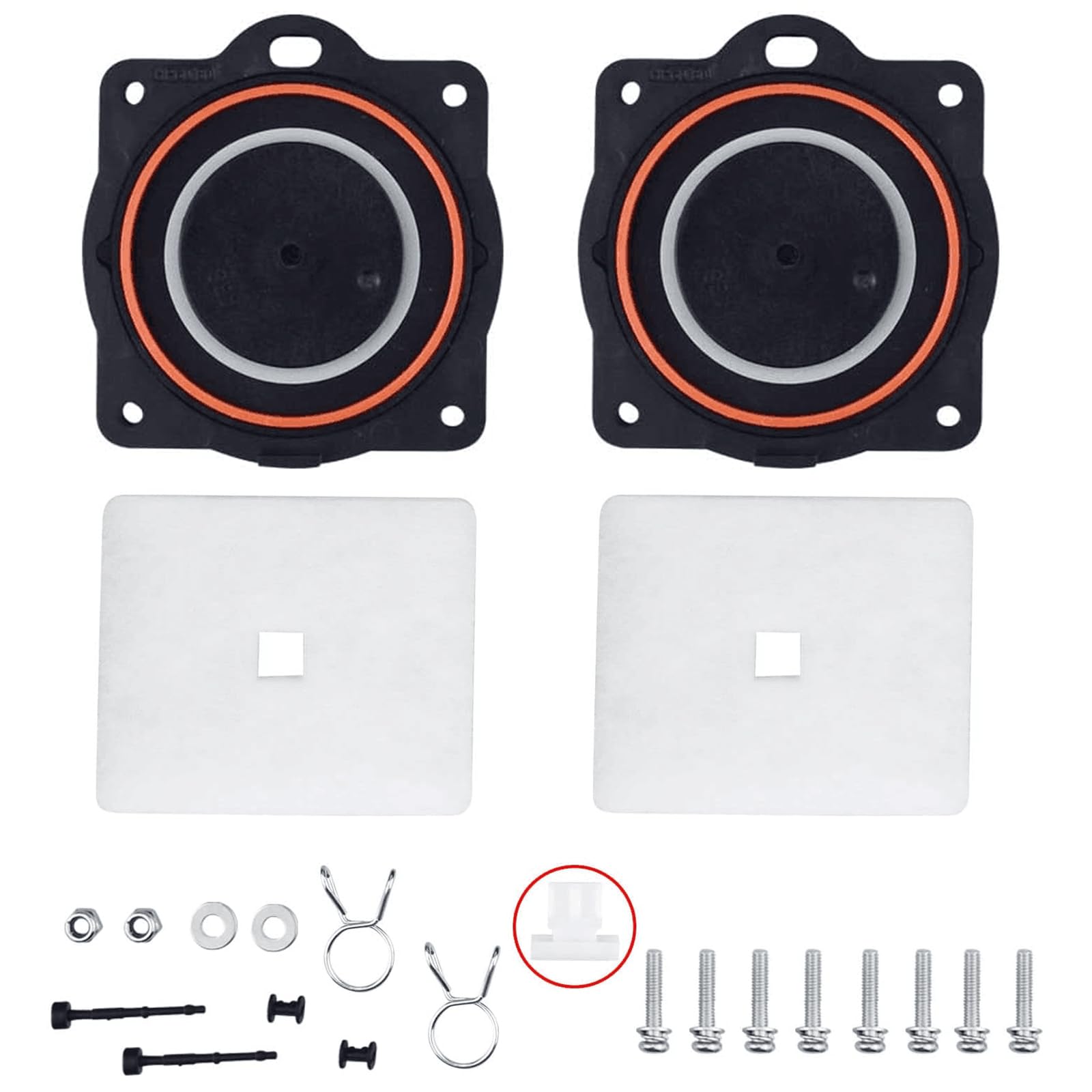 Karbay HP60/80 rebuild kit diaphragm for Hiblow pumps improves repair options.