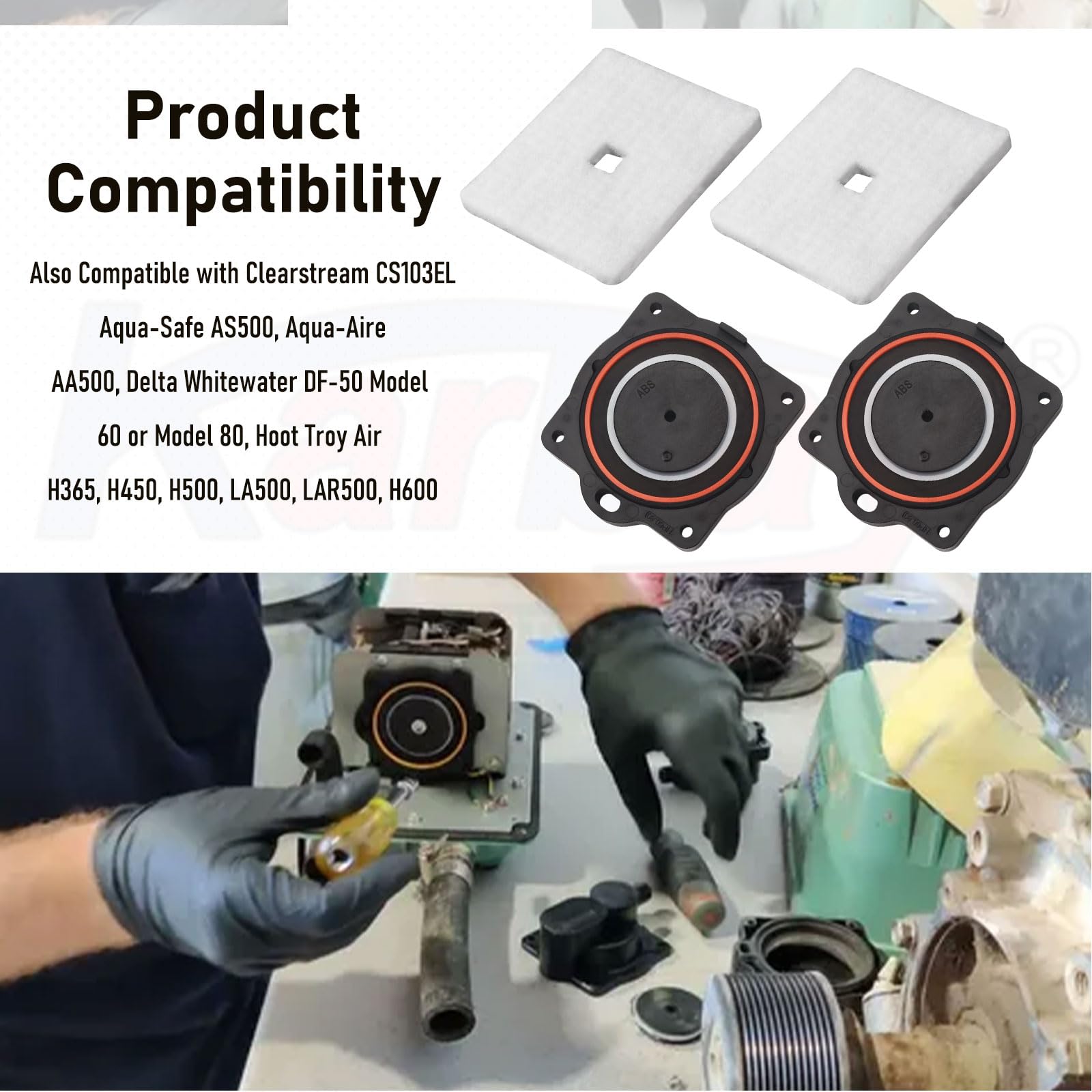 Karbay metal screws pack supports durable pump installation.