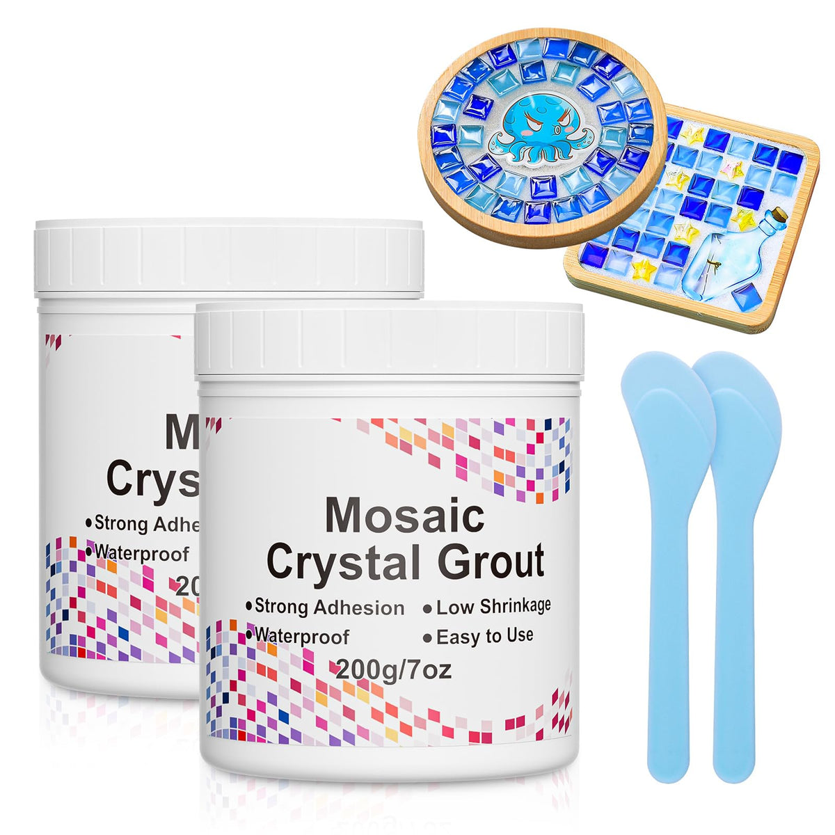 Karidge mosaic crystal grout bottle ready for direct application without water.