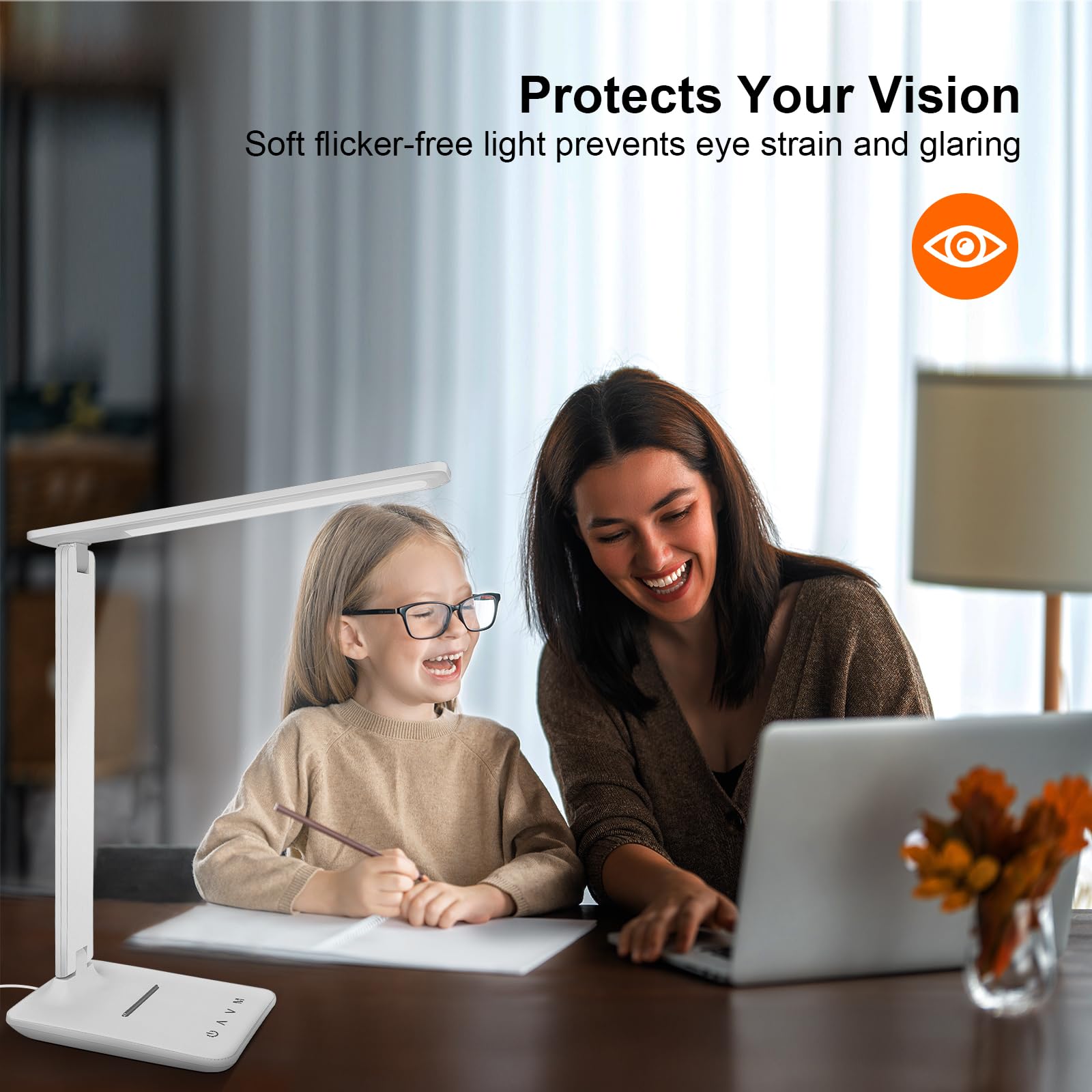 Karidi LED Desk Lamp offers 5 modes for customizable brightness and color temperature