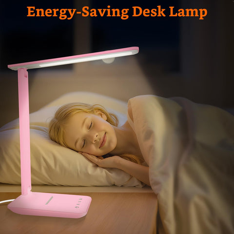 karidi long-head pink desk lamp directs light exactly where you need it