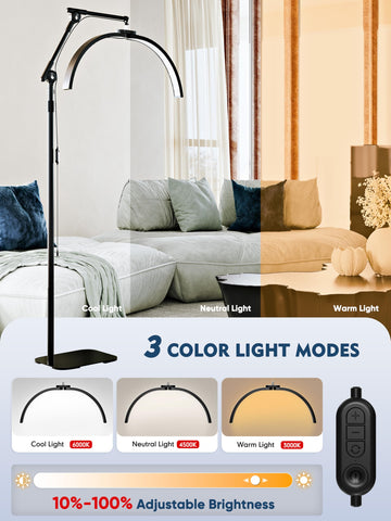 Karite dimmable LED light with 3000K to 6500K tones for precise tasks