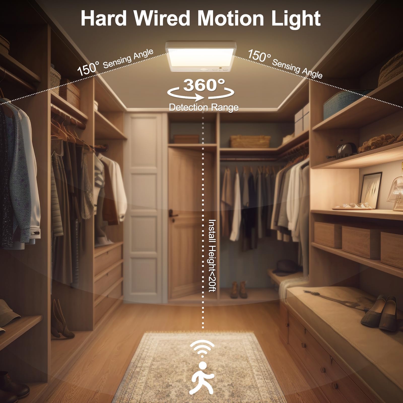 Karjoefar 7000mAh battery-powered light with long-lasting runtime