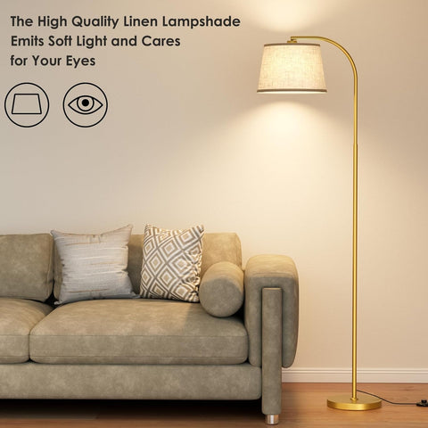 Karjoefar Arc Floor Lamp is easy to assemble without tools
