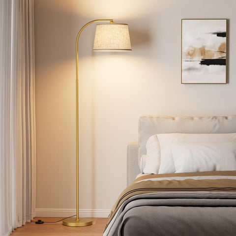 Karjoefar Arc Floor Lamp includes a 9W bulb for immediate illumination