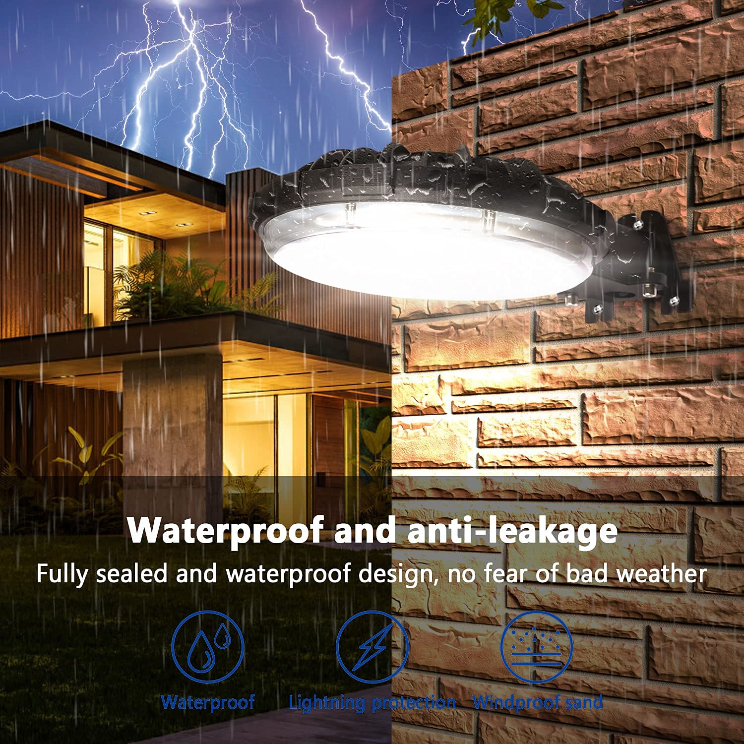Karjoefar LED barn light 10000LM output for wide outdoor spaces at night