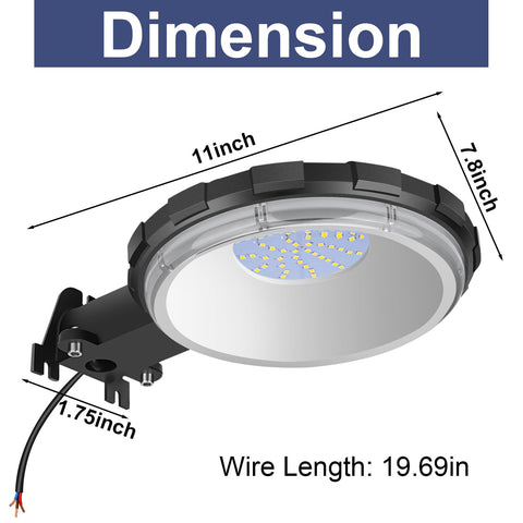 Karjoefar LED barn light wide coverage at 30ft height supports large areas