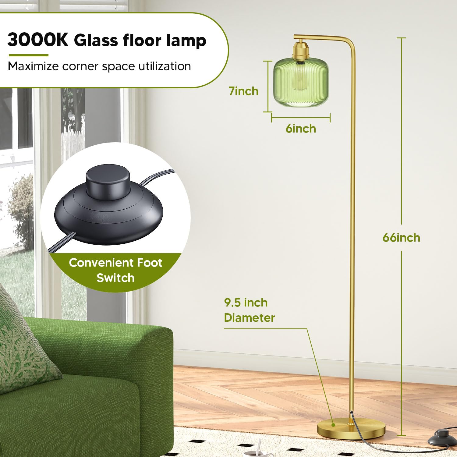 Karjoefar power cord length of 1.8 meters offers flexible placement.