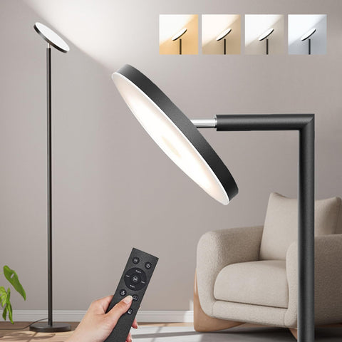 Karjoefar upgraded floor lamp with 69-inch height and tilting head for versatile lighting