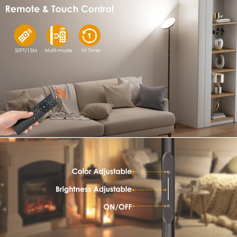 Karjoefar lamp with adjustable color temperature from warm to cool