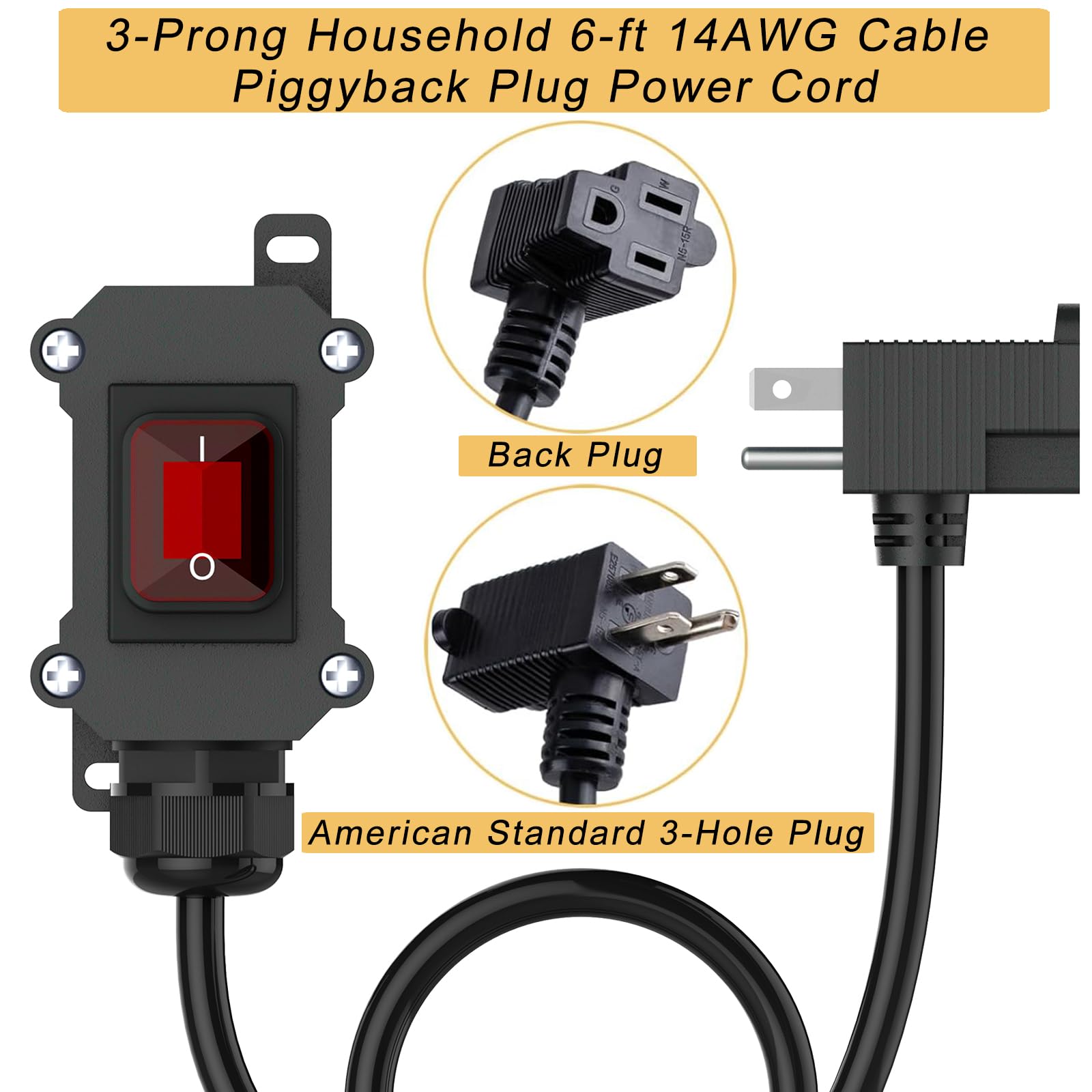 KarlKers IP67 waterproof inline switch for rugged outdoor installations
