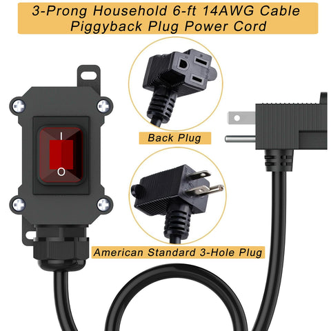 KarlKers IP67 waterproof inline switch for rugged outdoor installations