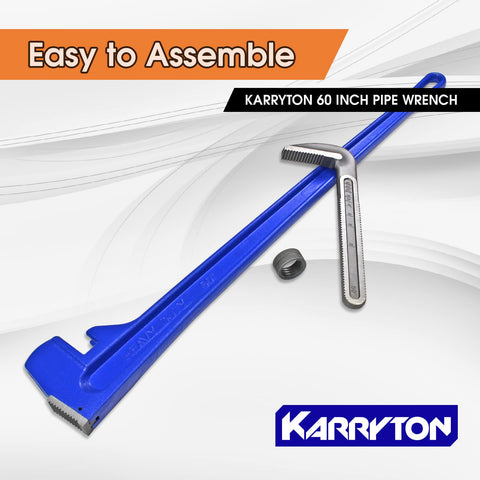 KARRYTON 60-inch pipe wrench designed for oil field work and industrial use