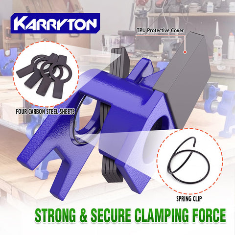 KARRYTON clamp showing smooth adjustment with Acme threaded spindle