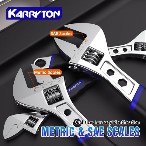 KARRYTON I-beam handle provides ergonomic grip and comfortable operation