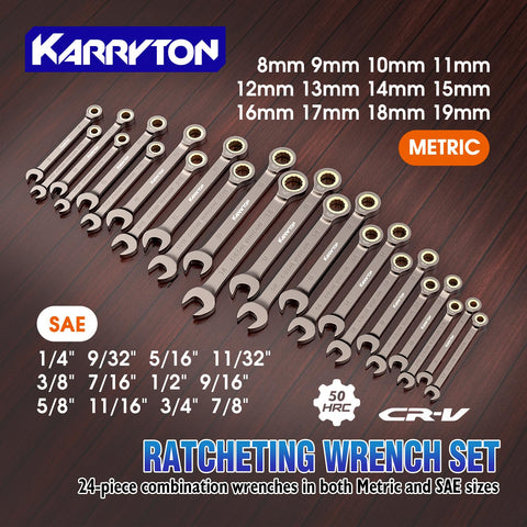KARRYTON chrome vanadium steel construction ensures durability for heavy use.