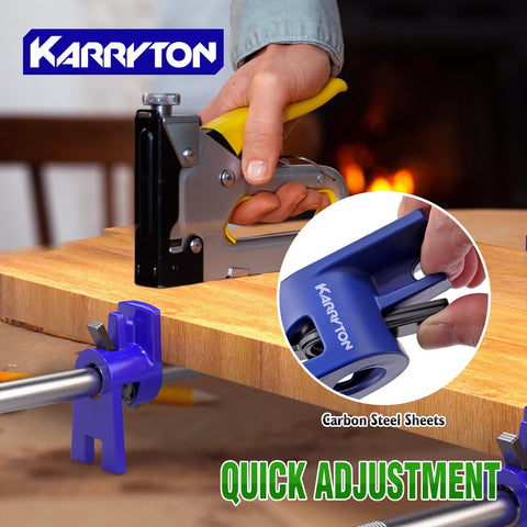 KARRYTON setup showing pipe-length customization for clamping