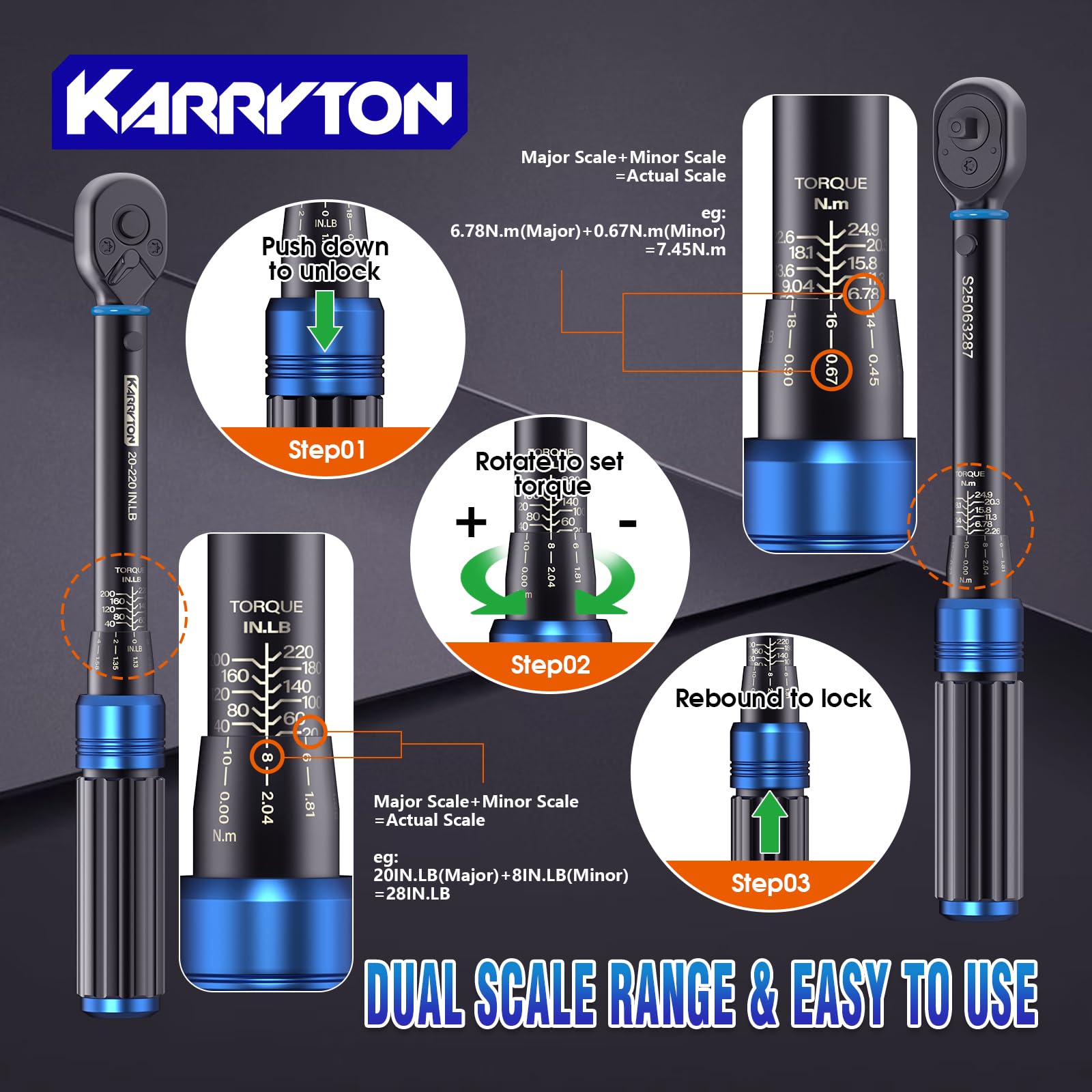 KARRYTON extension bars enabling access to recessed bolts