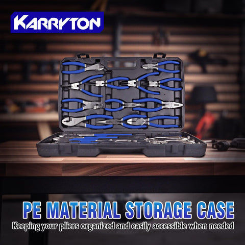 KARRYTON 8-inch linesman pliers offering strong cutting and twisting control.