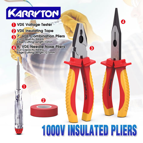 KARRYTON long nose plier 8 inch versatile reach