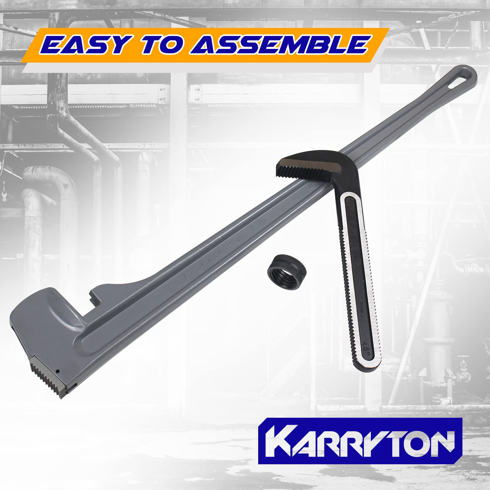 KARRYTON non-slip nut provides quick, smooth size adjustments for different fittings.