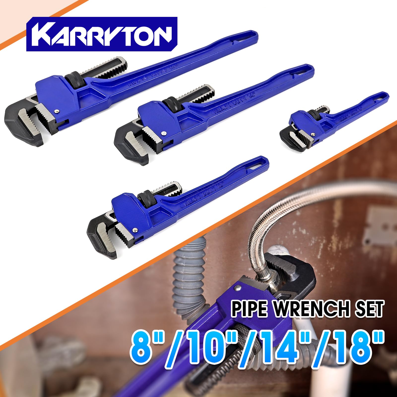 KARRYTON wrench with included gloves for safer operation.