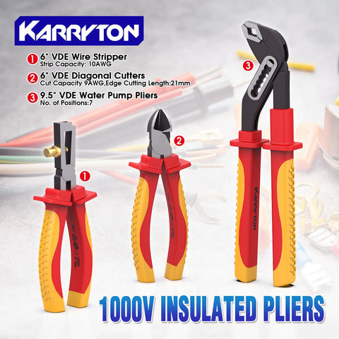 KARRYTON wire stripper 6 inch clean wire cuts
