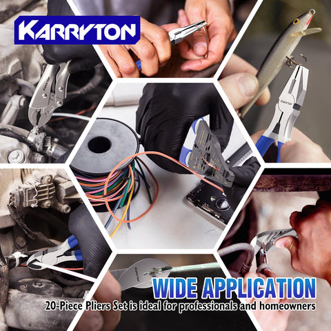 KARRYTON 8-inch wire stripper for precise cutting and insulation removal.