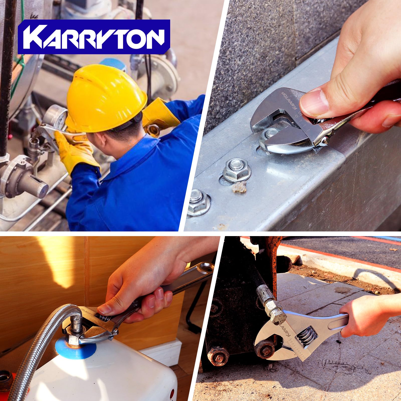 KARRYTON wrench in plumbing tasks enabling easy maintenance