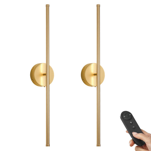 KARTOOSH battery-operated wall sconce with remote for ambient living room lighting