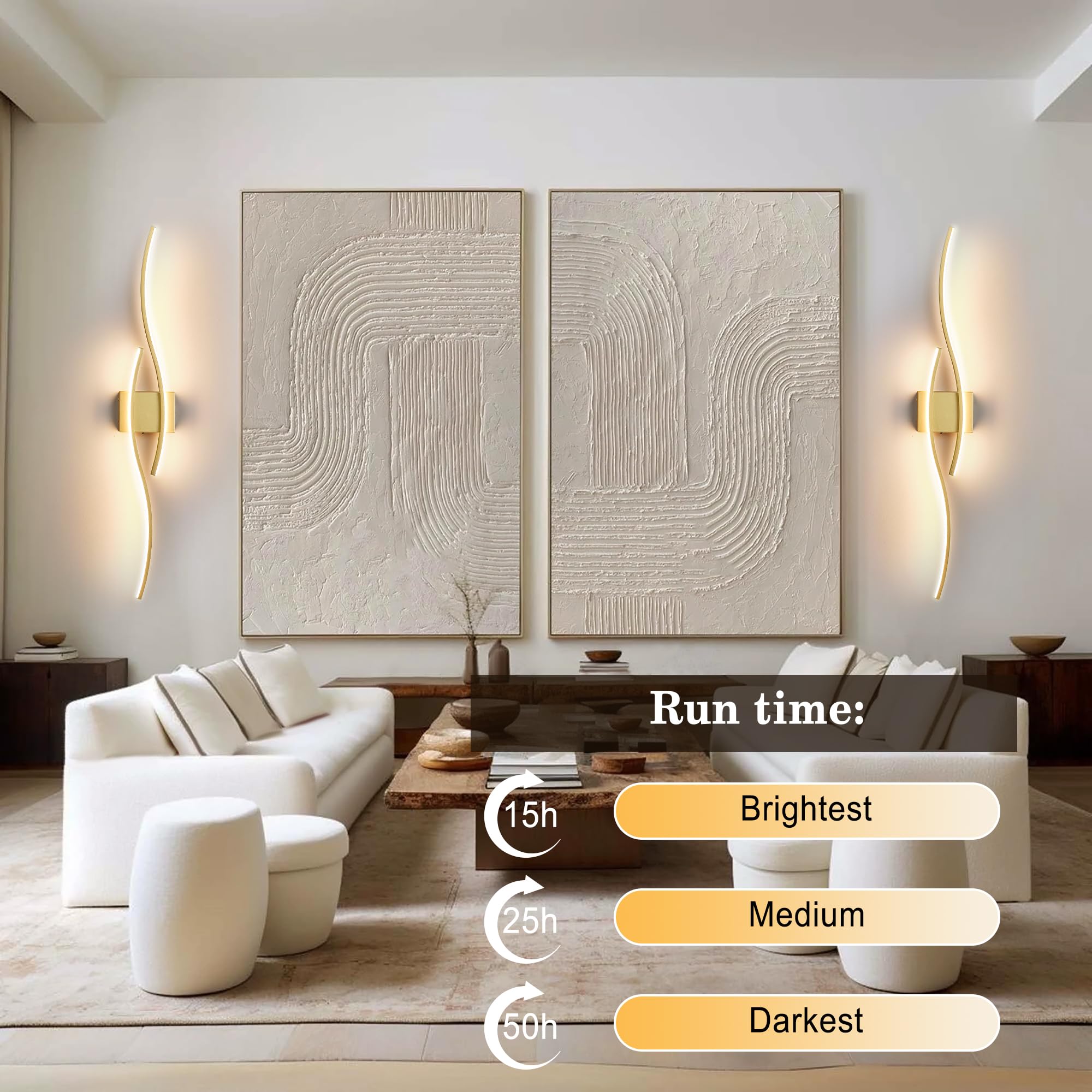 KARTOOSH 2-pack wall sconce dimmed ambience for cozy evenings