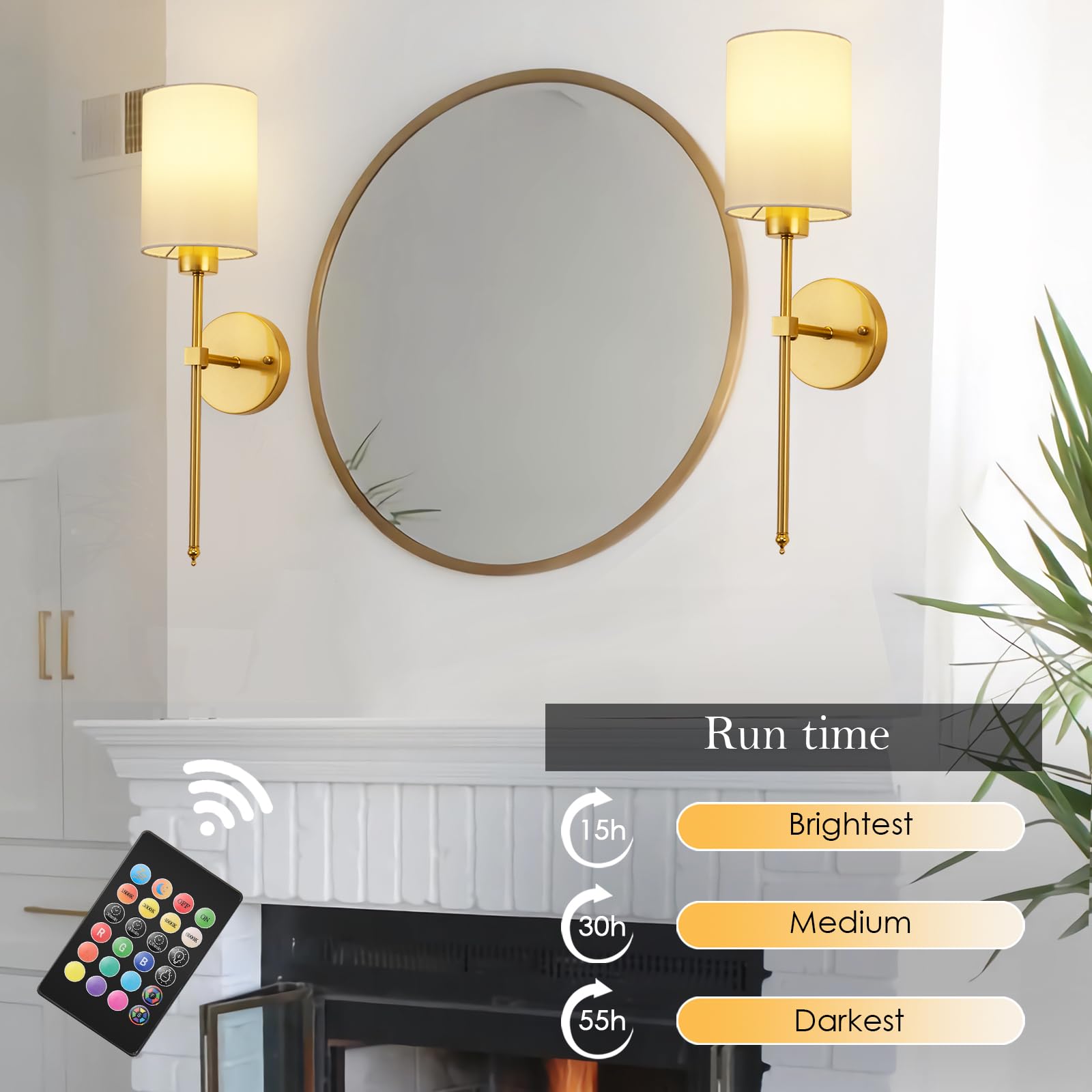 KARTOOSH sconce in natural white ideal for hallways and entryways.