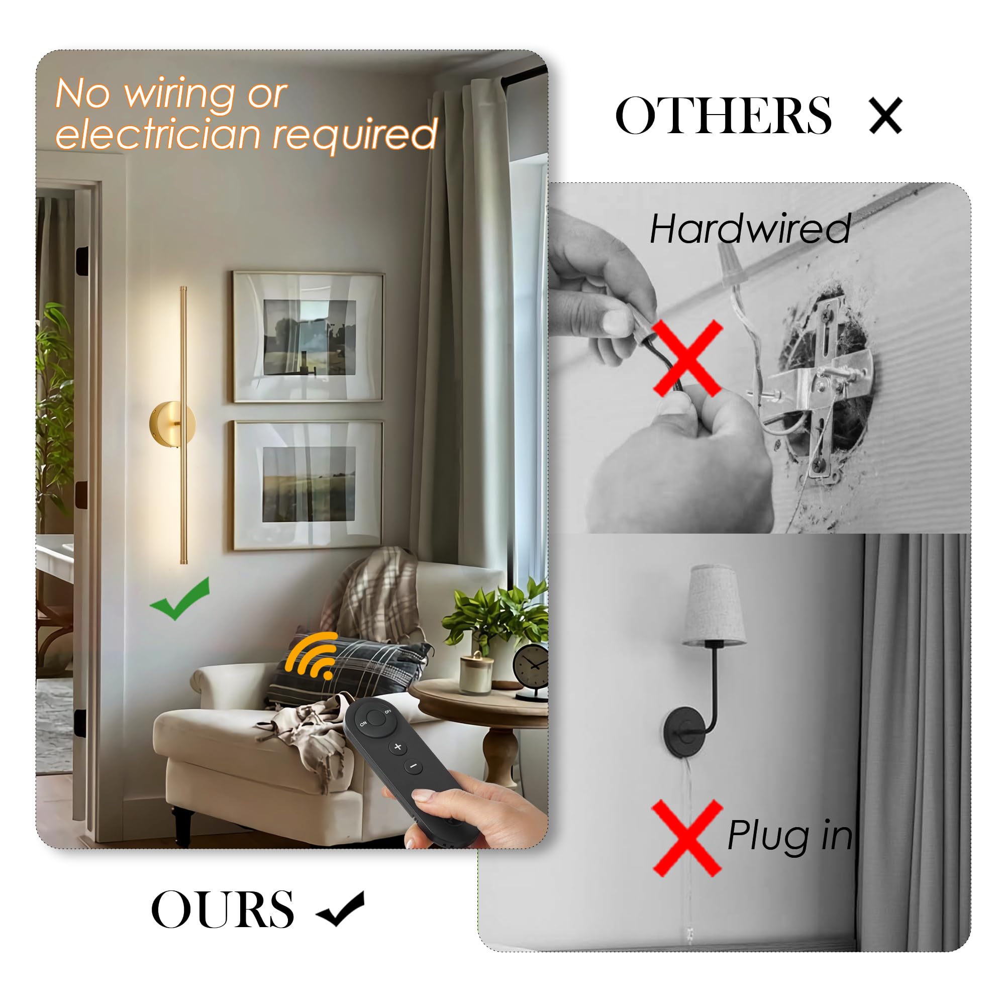 KARTOOSH dimmable LED wall sconce offering adjustable mood lighting