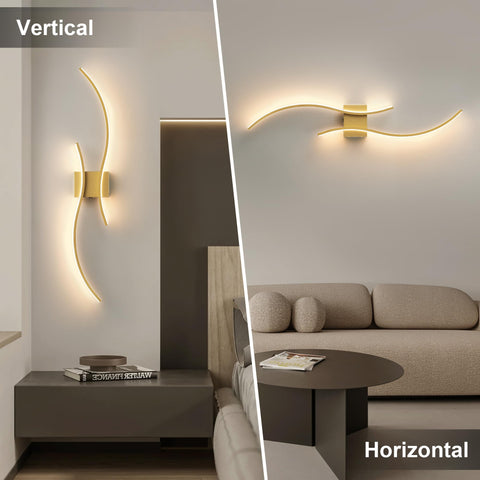 KARTOOSH modern two-pack sconces bring balanced illumination to spaces.
