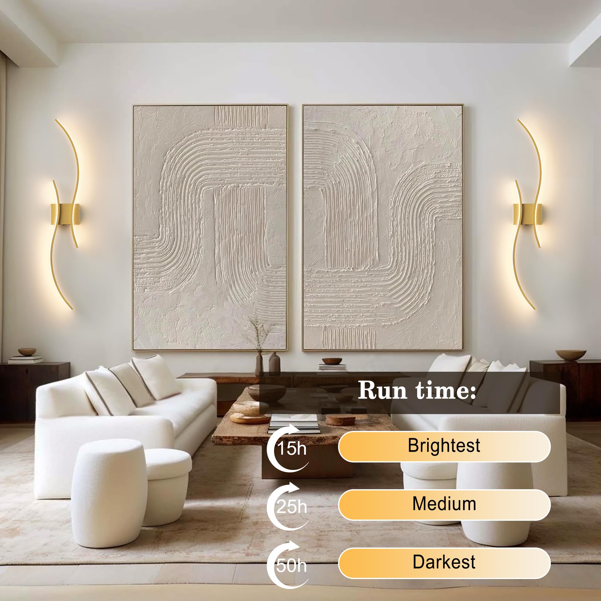KARTOOSH remote-controlled dimmable wall light enhances convenience and comfort.