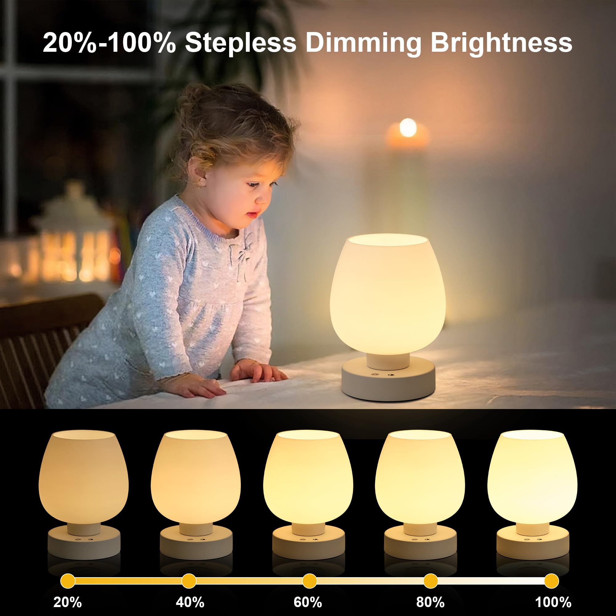 KARTOOSH memory function lamp recalling last color and brightness setting