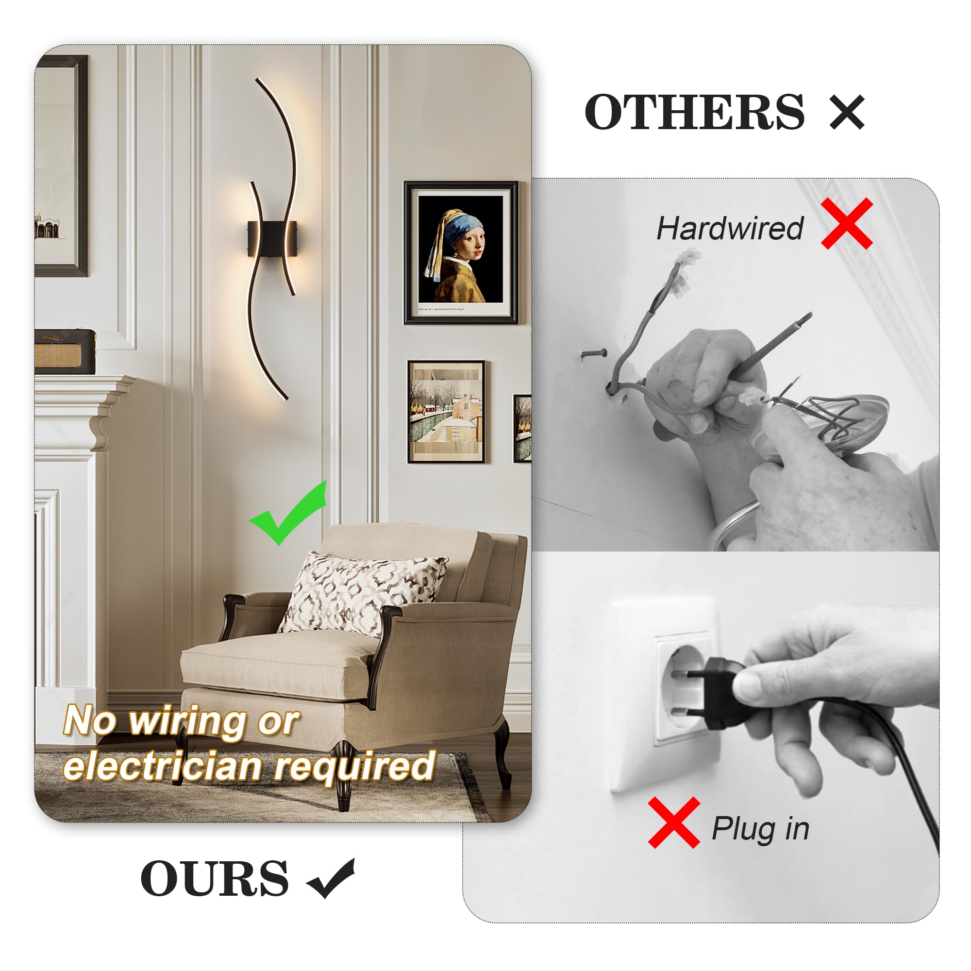 KARTOOSH remote-controlled wall sconces demonstrated for easy sofa-side control