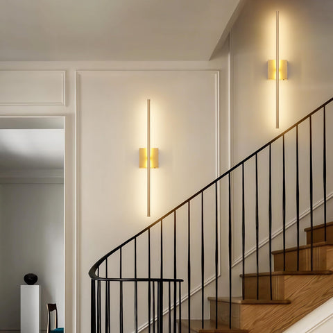 KARTOOSH hallway/dining area wall sconce creates inviting entryway lighting.