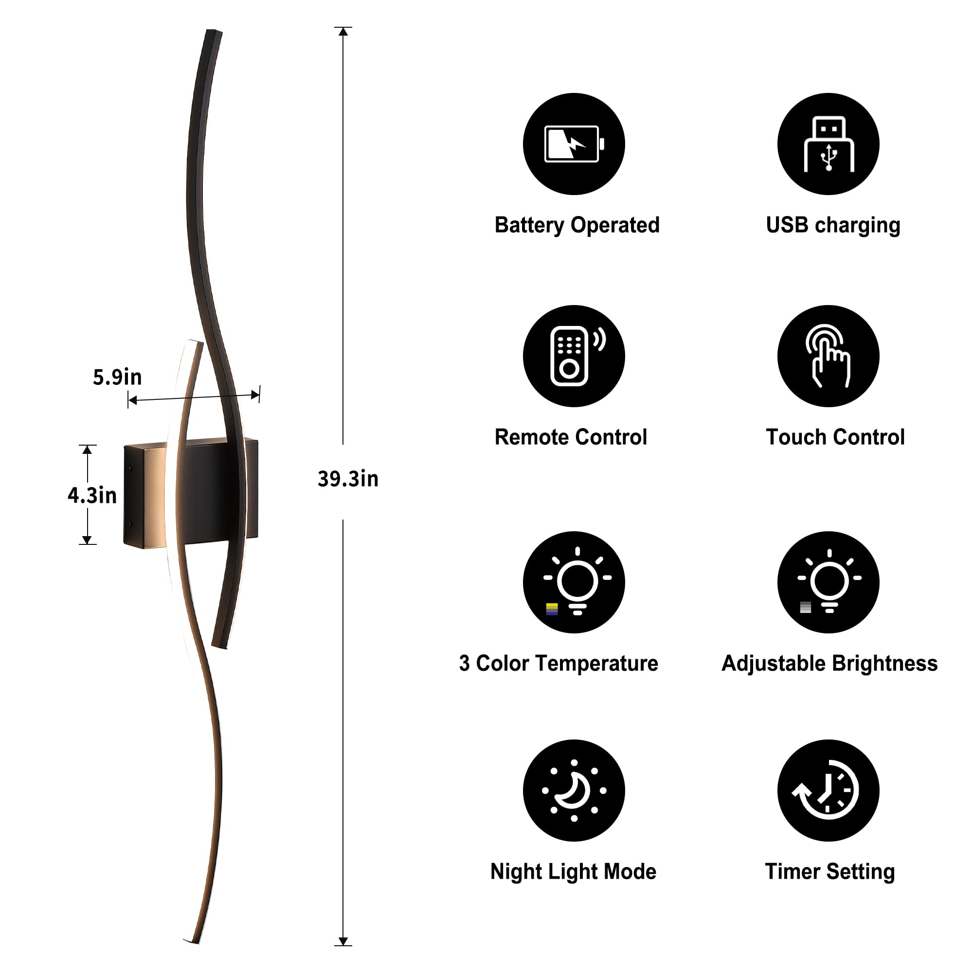 Soft night light provides gentle illumination without glare.