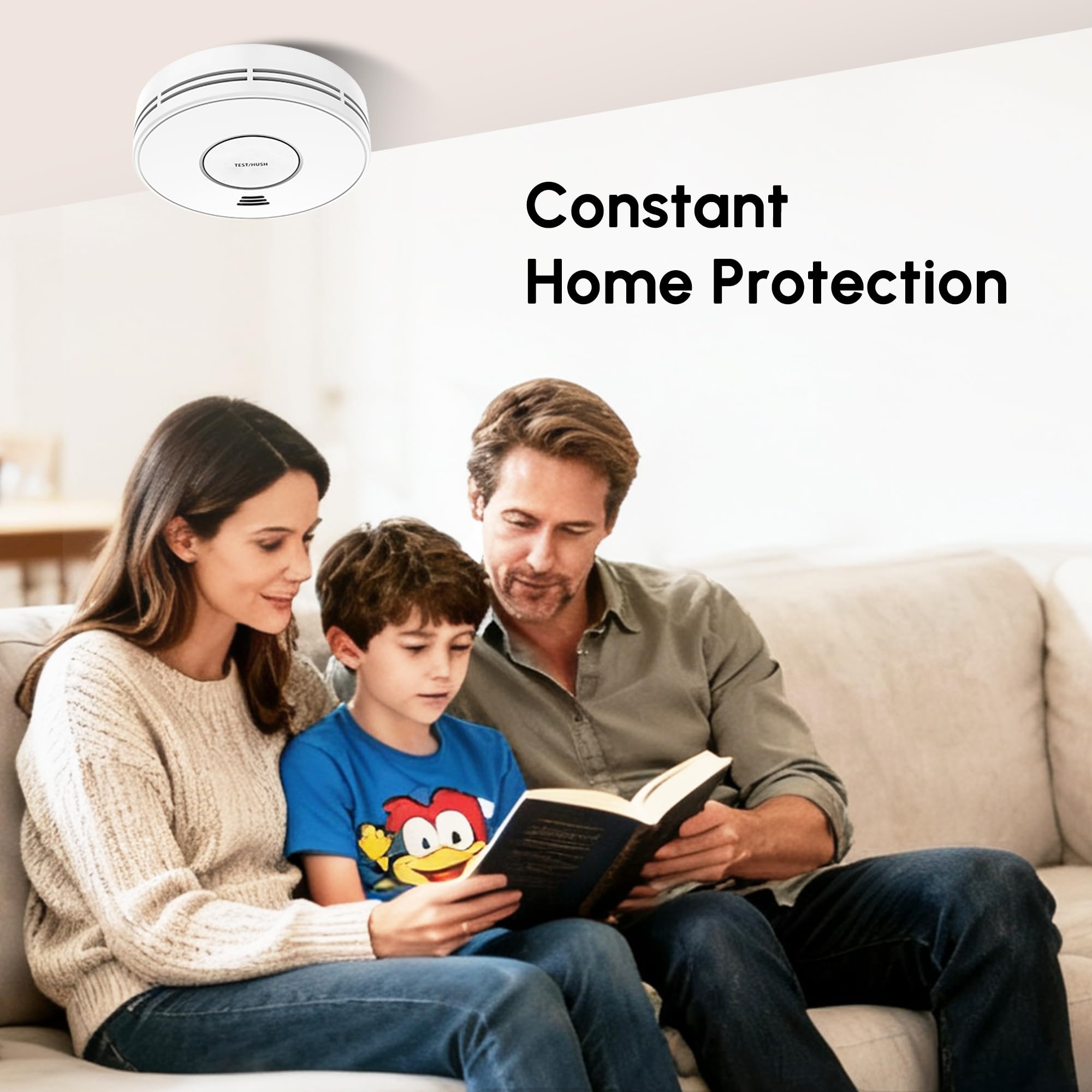 KARUOTOP 85 dB alarm delivers a clear warning in any room.