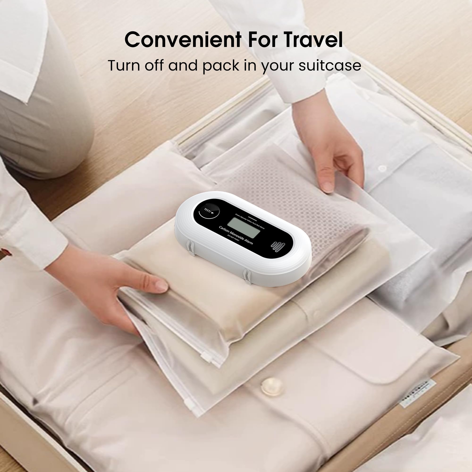 KARUOTOP detector can be tabletop or wall-mounted for flexible placement