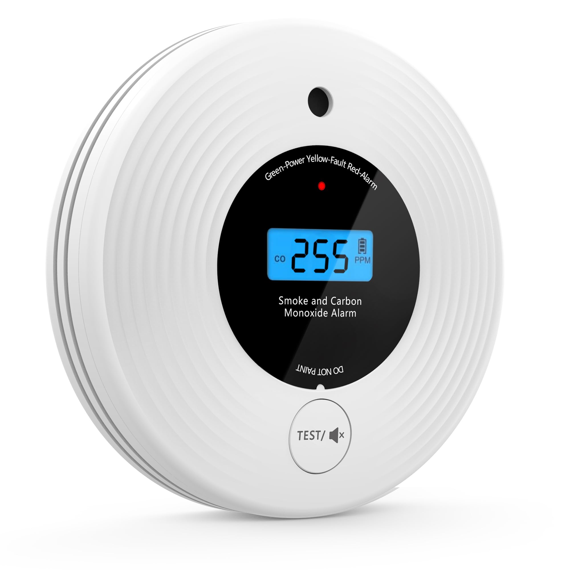 KARUOTOP dual-sensor detector for proactive smoke and CO alerts.