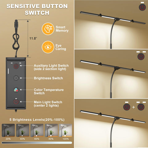 Kary five-level dimming to tailor brightness for projects and study