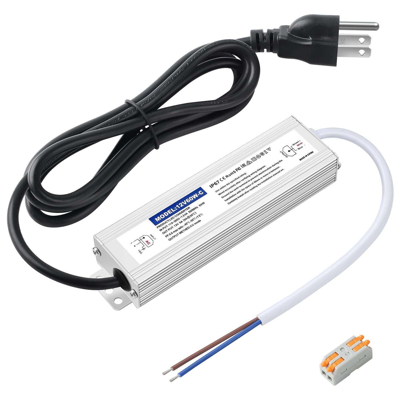 Karyoosi LED driver 60W waterproof IP67 powers reliable outdoor lighting.