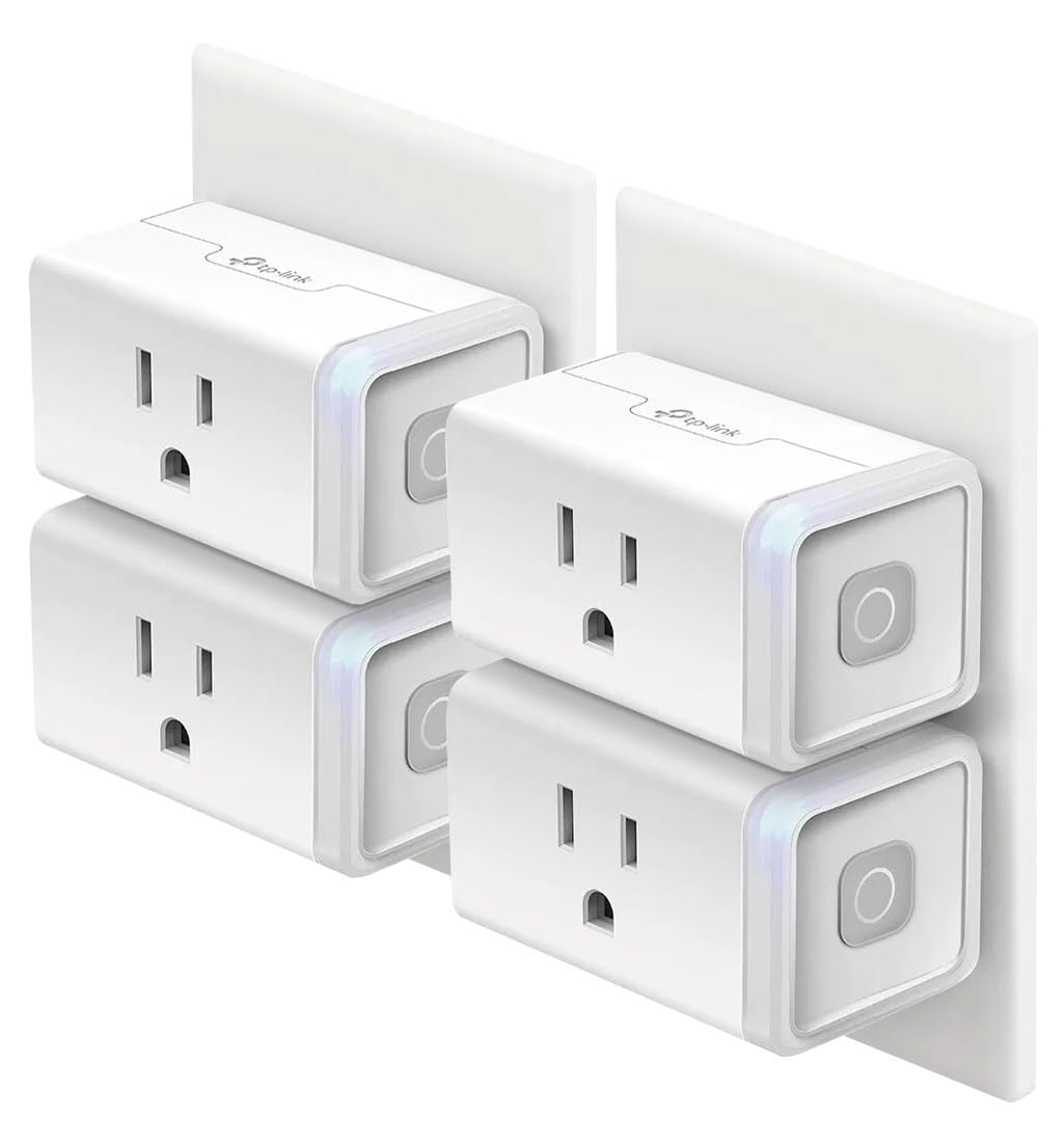 Kasa Smart HS103P4 setup image showing quick plug-in installation for instant control.