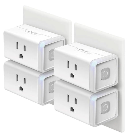 Kasa Smart HS103P4 setup image showing quick plug-in installation for instant control.