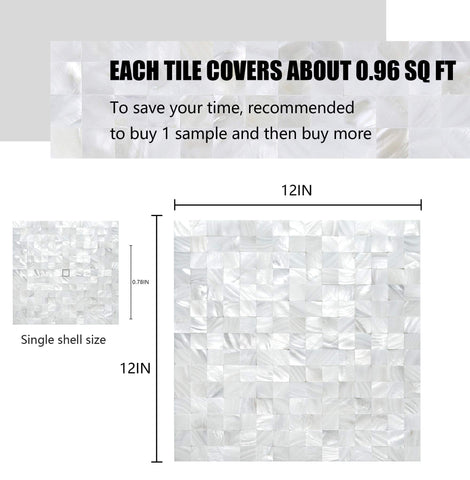 KASARO mother-of-pearl shell tiles in bathroom setting offering durable water resistance