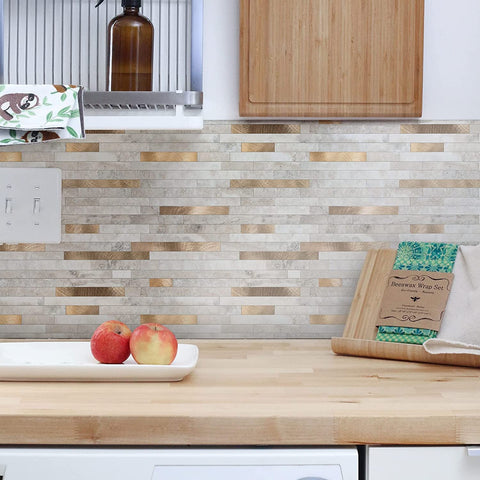KASARO RV wall tile creates a water-resistant, stylish trailer interior.