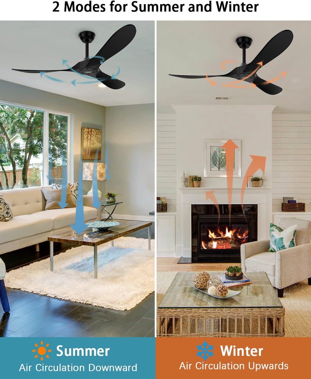 Kasass three black ABS blades with a modern aesthetic
